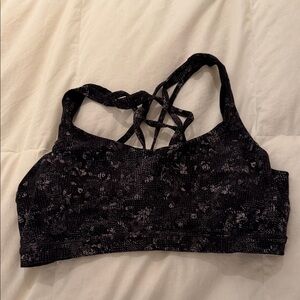 Lululemon Athletica Dark Patterned Sports Bra